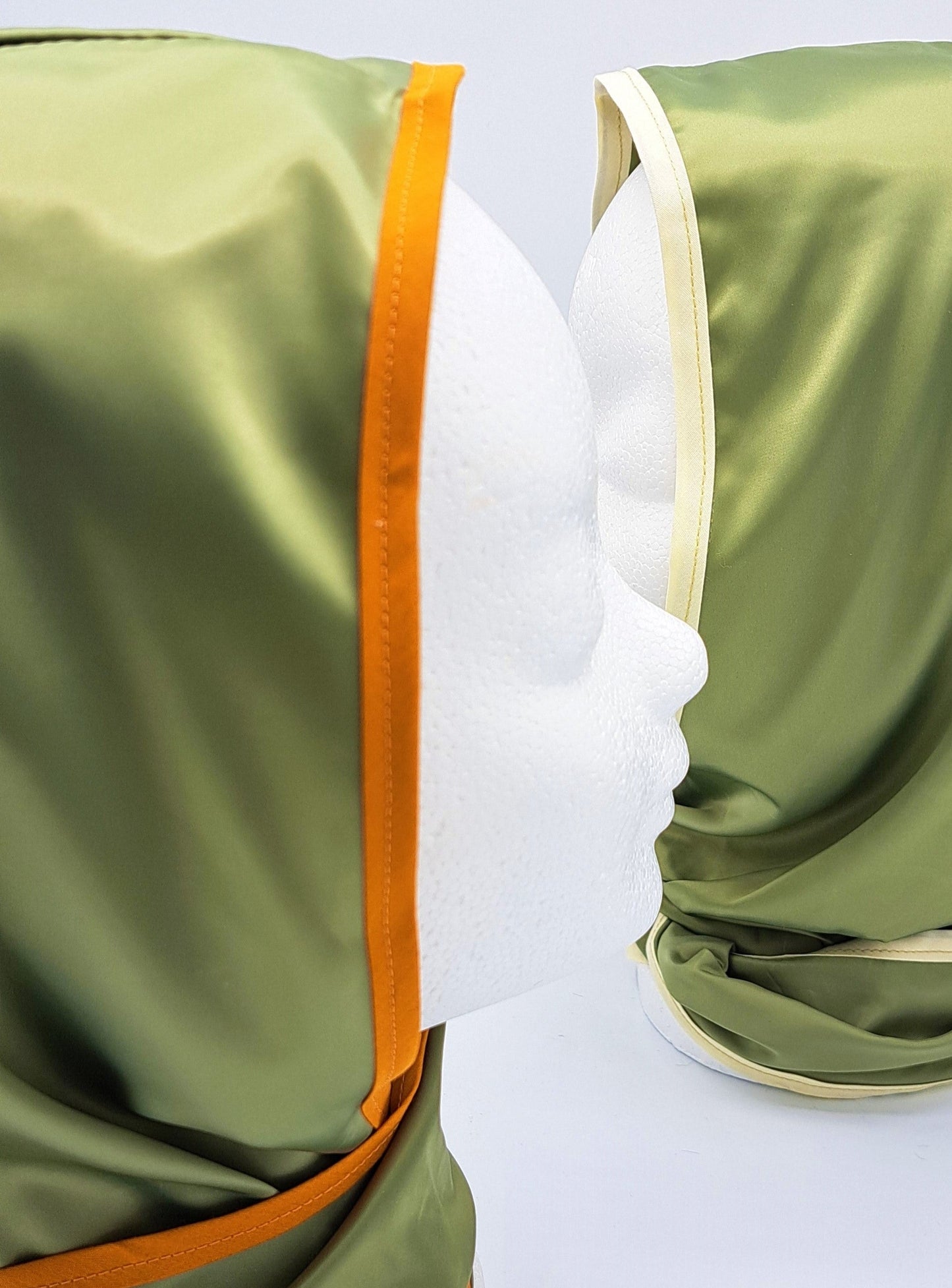 Luxury shiny green ocher touch