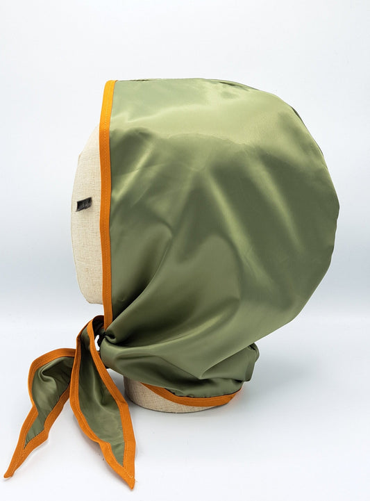 Luxury shiny green ocher touch